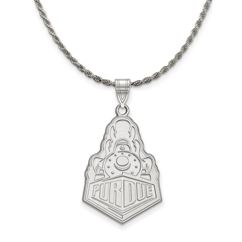 Sterling Silver Purdue Xl Logo Pendant Necklace - 20 Inch